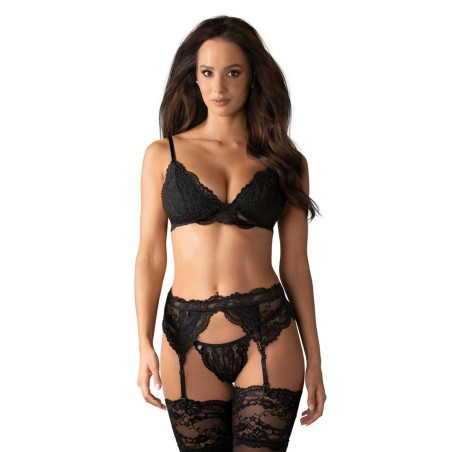 Ensemble 3 pièces - Noir L/XL - Obsessive - Lingerie Femme