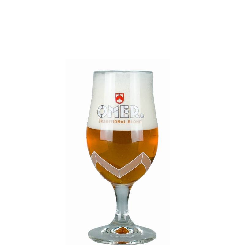 verre à bière Omer 25 cl tulipe pour bière blonde aromatique verre à bière Omer 25 cl tulipe pour bière blonde aromatique