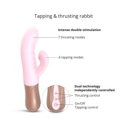 Vibromasseur Rabbit Sassy Bunny - Baby Pink Taille unique - Love to Love - Godes sans vibration