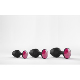 Plug Anal Bijou Geisha Ruby M - Noir et Rose M Plug Anal Bijou Geisha Ruby M - Noir et Rose M