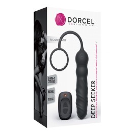 Plug anal et cockring Deep Seeker - Noir Taille unique Plug anal et cockring Deep Seeker - Noir Taille unique