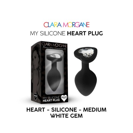 My Silicone Heart Plug - Noir M - Clara Morgane - Anal My Silicone Heart Plug - Noir M - Clara Morgane - Anal
