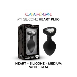 My Silicone Heart Plug - Noir L - Clara Morgane - Anal