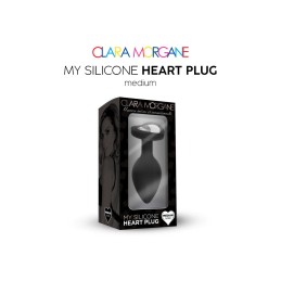 My Silicone Heart Plug - Noir L