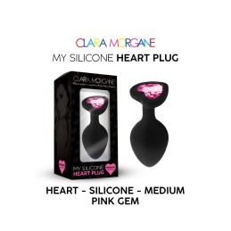 My Silicone Heart Plug - Gem rose M - Clara Morgane - Anal