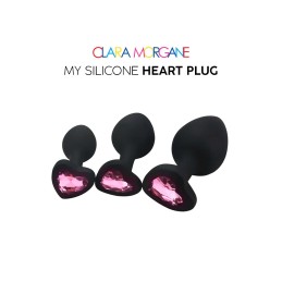 My Silicone Heart Plug - Gem rose M My Silicone Heart Plug - Gem rose M