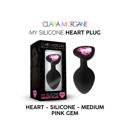 My Silicone Heart Plug - Gem rose L - Clara Morgane - Anal My Silicone Heart Plug - Gem rose L - Clara Morgane - Anal