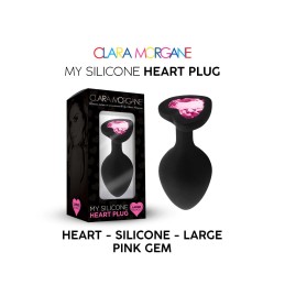My Silicone Heart Plug - Gem rose L My Silicone Heart Plug - Gem rose L