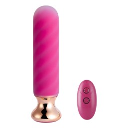 Rose twister - Plug anal vibrant télécommandé - Rose
