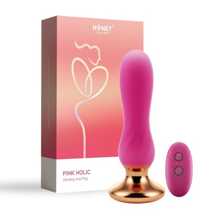 Pink holic - Plug anal vibrant télécommandé incurvé - Rose  - Honey Play box - Anal Pink holic - Plug anal vibrant télécommandé incurvé - Rose  - Honey Play box - Anal