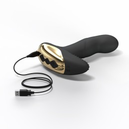 Vibromasseur Dorcel P-Finger - Noir et Or Taille unique