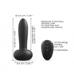 Vibromasseur Deep Thrust - Noir Taille unique - Dorcel - Anal
