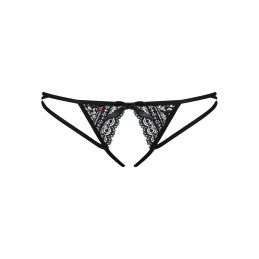Picantina String ouvert - Noir S/M