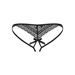 Picantina String ouvert - Noir S/M