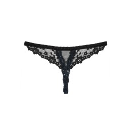 Letica String ouvert - Noir S/M