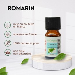 Photo de l'huile essentielle de romarin 10 ml – idéale pour aromathérapie, naturelle et conditionnée en France Photo de l'huile essentielle de romarin 10 ml – idéale pour aromathérapie, naturelle et conditionnée en France