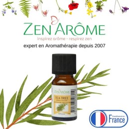 Huile essentielle arbre à thé 10ml naturelle pour aromathérapie, flacon made in France Huile essentielle arbre à thé 10ml naturelle pour aromathérapie, flacon made in France