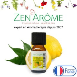 Huile essentielle de citron 100% naturelle en flacon de 10 ml, idéale pour l'aromathérapie et fabriquée en France. Huile essentielle de citron 100% naturelle en flacon de 10 ml, idéale pour l'aromathérapie et fabriquée en France.