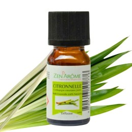 Huile essentielle citronnelle naturelle 10ml pour aromathérapie et bien-être, conditionnée en France Huile essentielle citronnelle naturelle 10ml pour aromathérapie et bien-être, conditionnée en France