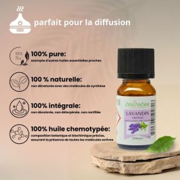 flacon d'huile essentielle lavandin grosso 100% naturelle pour aromathérapie flacon d'huile essentielle lavandin grosso 100% naturelle pour aromathérapie