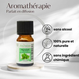flacon d'huile essentielle menthe arvensis 100% naturelle pour aromathérapie flacon d'huile essentielle menthe arvensis 100% naturelle pour aromathérapie
