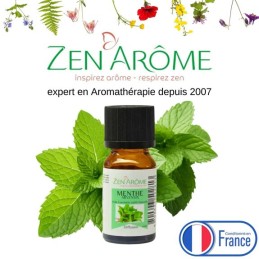 flacon d'huile essentielle menthe arvensis 100% naturelle pour aromathérapie flacon d'huile essentielle menthe arvensis 100% naturelle pour aromathérapie