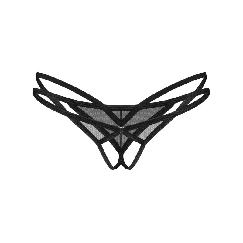 Euridia string ouvert - Noir M/L - Obsessive Freedom - Lingerie Femme Euridia string ouvert - Noir M/L - Obsessive Freedom - Lingerie Femme