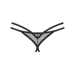 Euridia string ouvert - Noir M/L - Obsessive Freedom - Lingerie Femme
