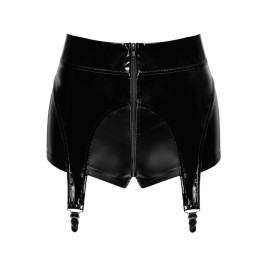 Short porte-jarretelles en vinyle et wetlook S