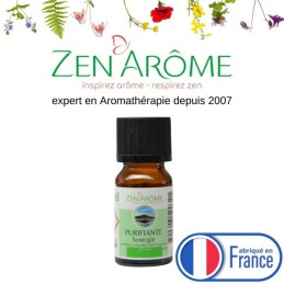 Flacon d'huile essentielle synergie purifiante de 10 ml, mélange d'huiles essentielles à diffuser, fabriqué en France Flacon d'huile essentielle synergie purifiante de 10 ml, mélange d'huiles essentielles à diffuser, fabriqué en France
