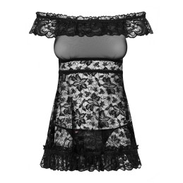 Flores babydoll - Noir S/M Flores babydoll - Noir S/M