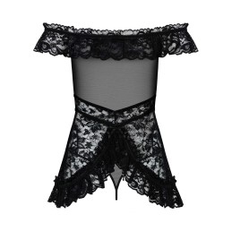 Flores babydoll - Noir L/XL Flores babydoll - Noir L/XL