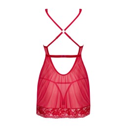 Lacelove babydoll et String - Rouge M/L Lacelove babydoll et String - Rouge M/L