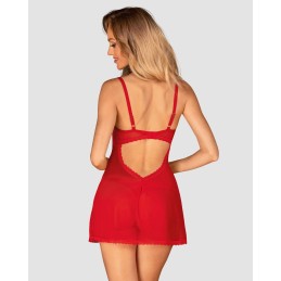 Chilisa babydoll et string - Rouge XL/XXL