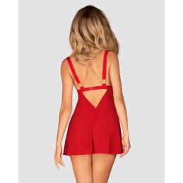Elianes babydoll et string - Rouge XS/S Elianes babydoll et string - Rouge XS/S