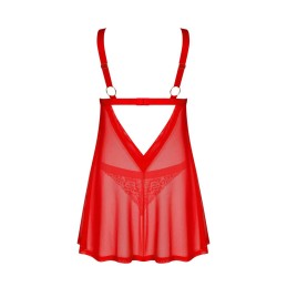 Elianes babydoll et string - Rouge XS/S Elianes babydoll et string - Rouge XS/S