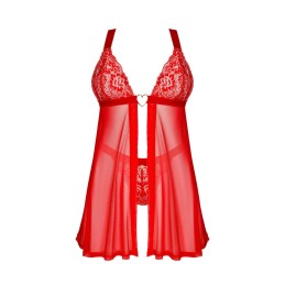 Elianes babydoll et string - Rouge XL/XXL Elianes babydoll et string - Rouge XL/XXL