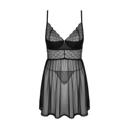 Chemeris babydoll et String - Noire M/L