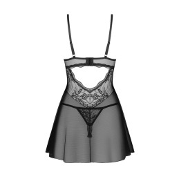 Perisia babydoll et string - Noirs M/L - Obsessive Exquisite - Lingerie Femme