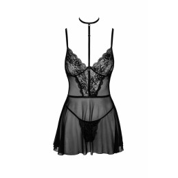 First Kiss 249 babydoll et collier - noire L/XL First Kiss 249 babydoll et collier - noire L/XL