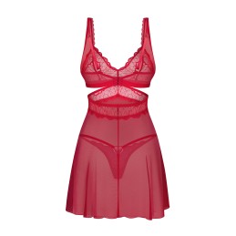 Cupide Desir babydoll et String - Rouge S/M Cupide Desir babydoll et String - Rouge S/M