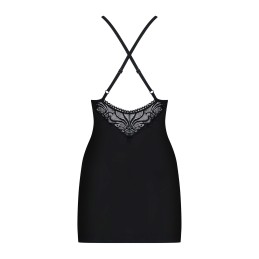 Nuisette et String - Noir S/M