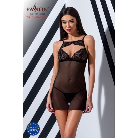 Veronique Nuisette - Noir XXL/XXXL - Passion Lingerie - Lingerie Femme Veronique Nuisette - Noir XXL/XXXL - Passion Lingerie - Lingerie Femme