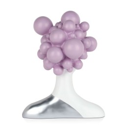 Sculpture en résine femme aux bulles couleur lilas, objet décoratif moderne Sculpture en résine femme aux bulles couleur lilas, objet décoratif moderne