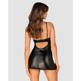 Norides nuisette et String - Noire XL/XXL