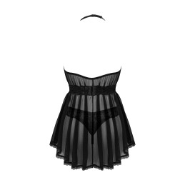 Serafia Nuisette et string - Noire M/L Serafia Nuisette et string - Noire M/L