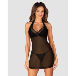 Medilla nuisette et string - Noire XL/XXL