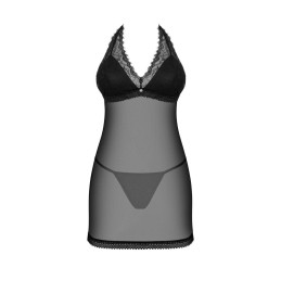 Medilla nuisette et string - Noire XL/XXL