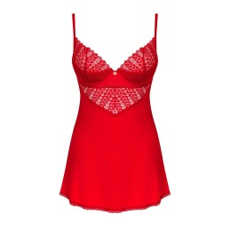 Ingridia nuisette et string - Rouge M/L