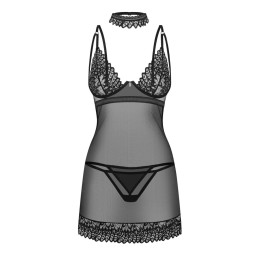 Donarella nuisette et string - Noire NP M/L
